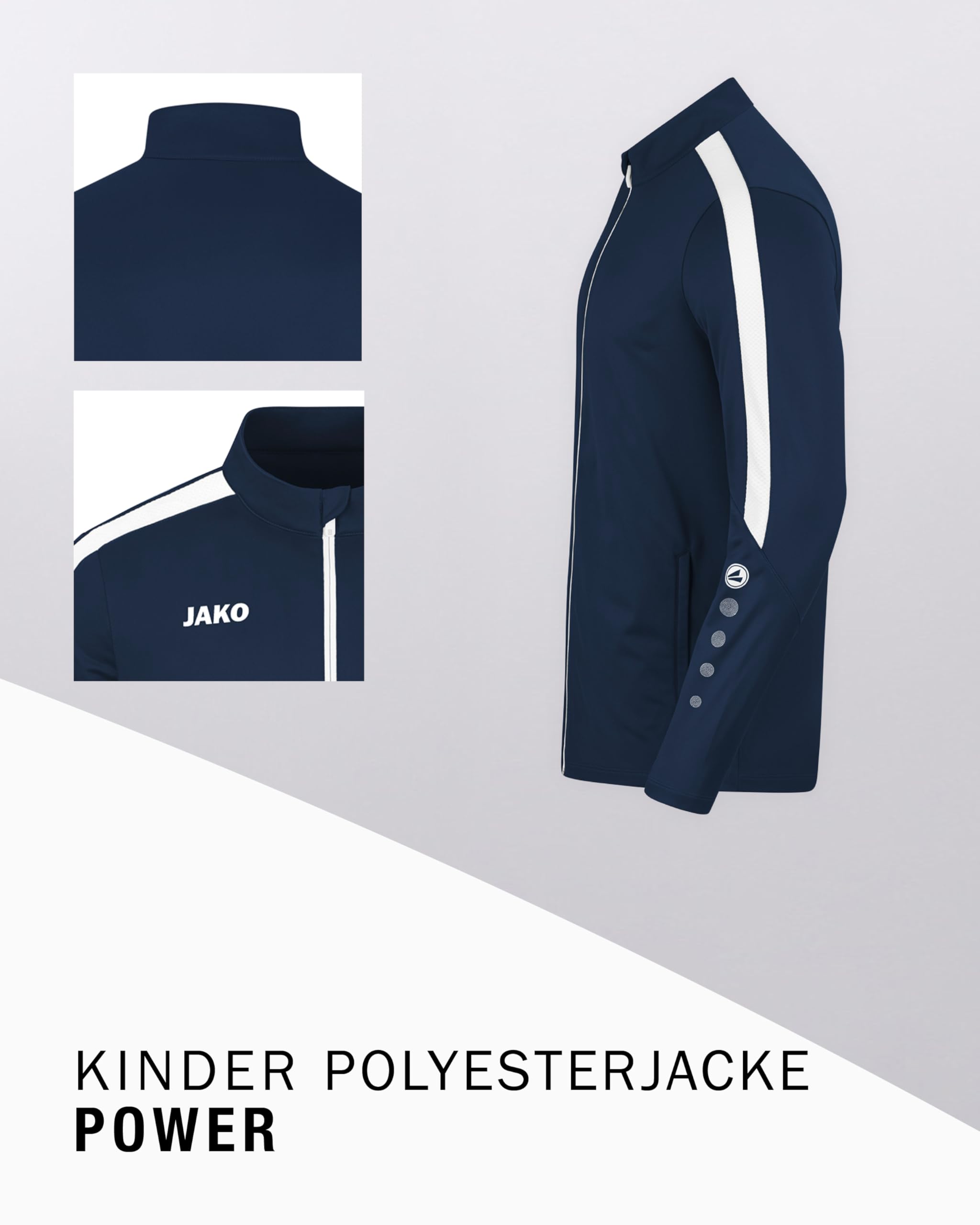 jako-power-trainingsjacke-kinder-marine-polyester image 4