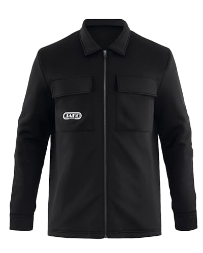 jako-wardrobe-hemdjacke-oversize-schwarz-wattiert-retro-polyester image 7