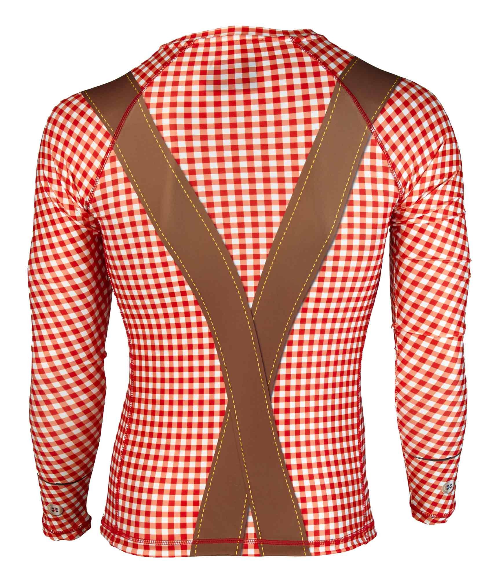 ju-sports-bavaria-c17-rashguard-langarm-rot-wei-anti-slip image 2