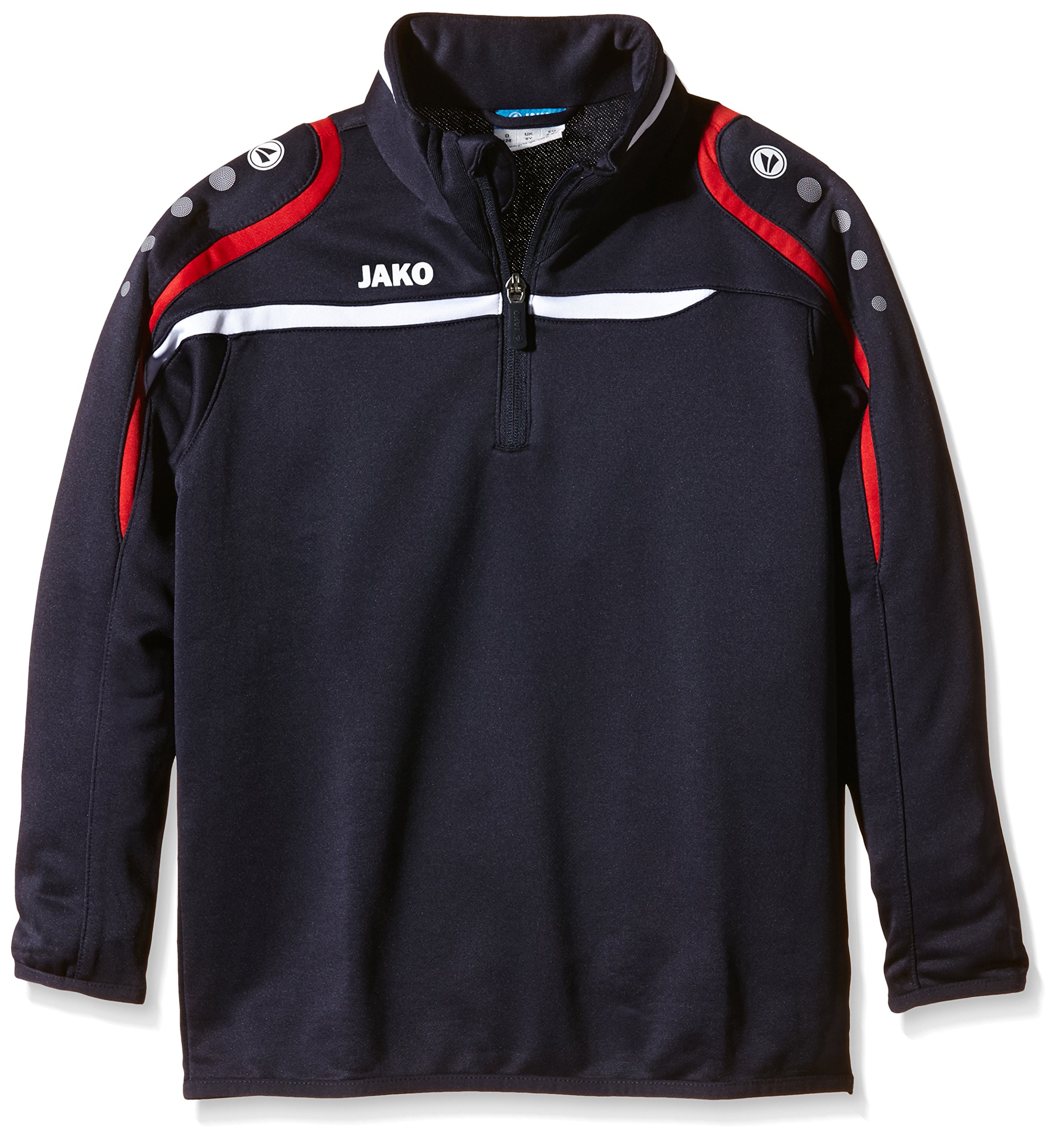 jako-performance-kinder-ziptop-128-schwarz-wei-grau image 6