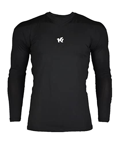 keepersport-powerpadded-langarm-unterhemd-herren-schwarz-gelb image 6