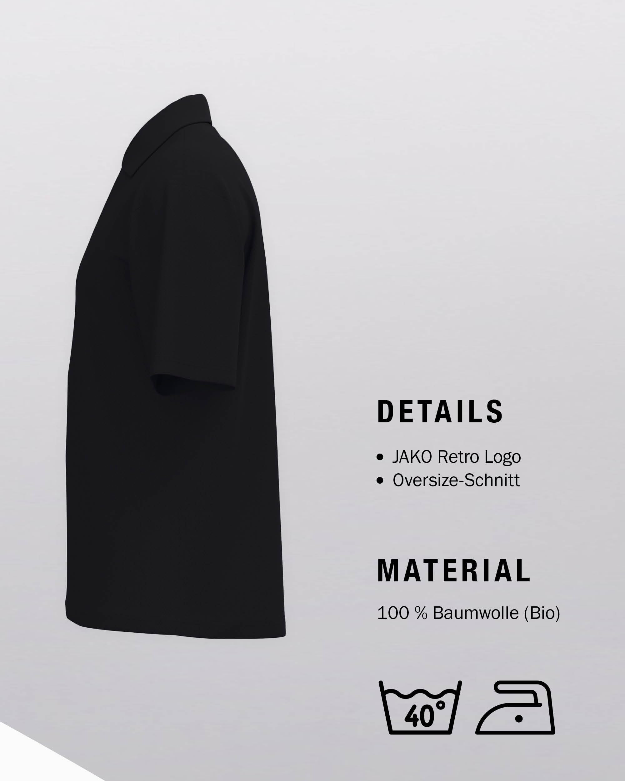 jako-wardrobe-polo-unisex-schwarz-bio-baumwolle image 4