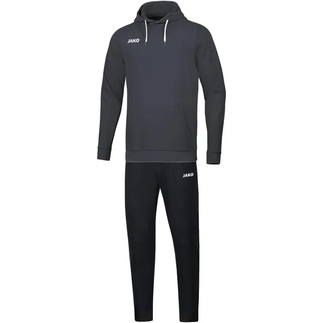 jako-base-jogginganzug-kinder-128-anthrazit-kapuze image 1