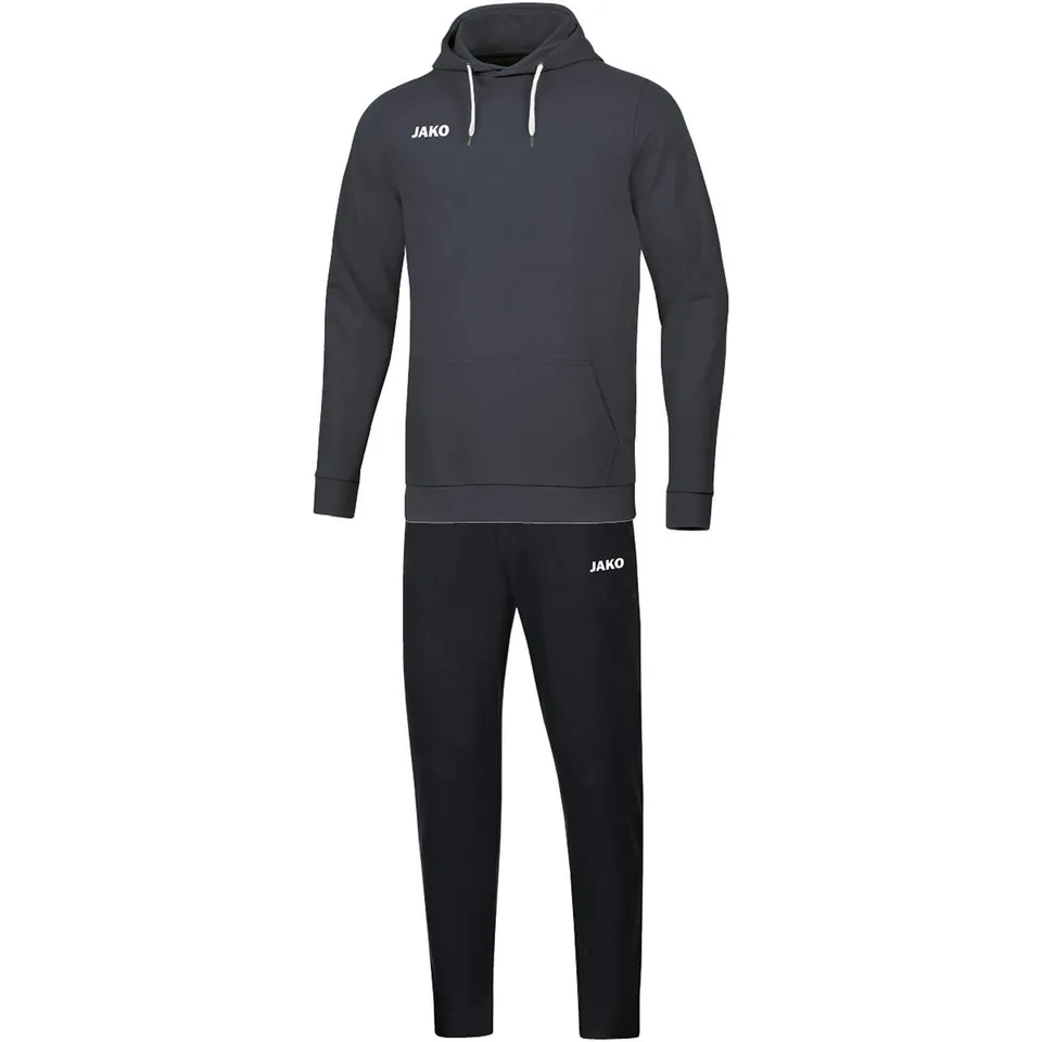 jako-base-jogginganzug-kinder-128-anthrazit-kapuze image 1