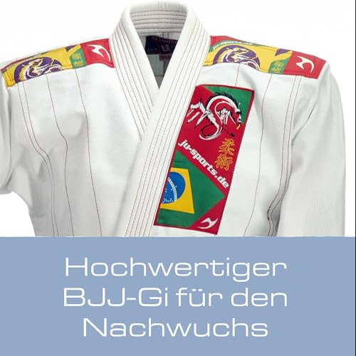 ju-sports-bjj-gi-kids-wei-150-baumwolle-mit-gurt image 8