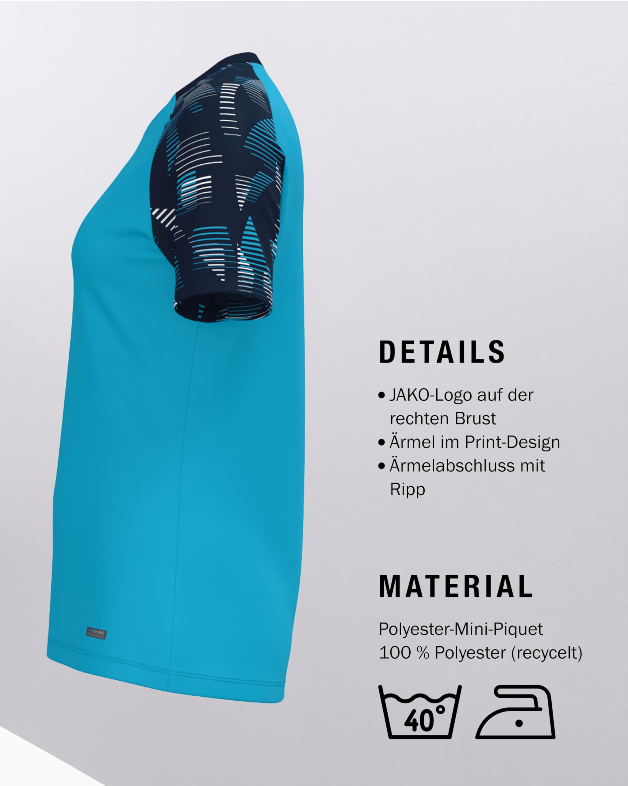 jako-sonic-damen-t-shirt-aqua-marine-recyceltes-polyester image 5