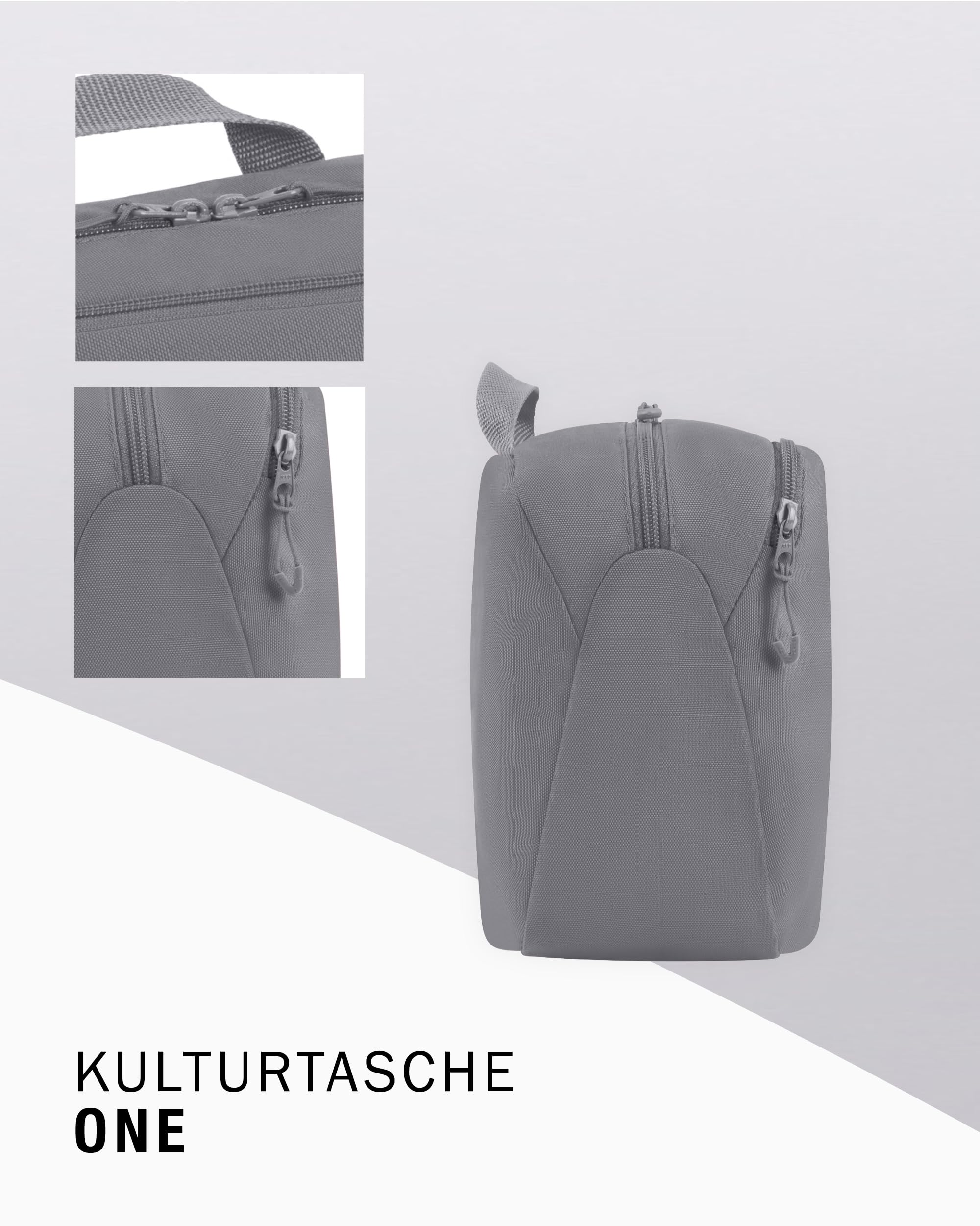 jako-one-kulturtasche-grau-recyceltes-polyester image 3
