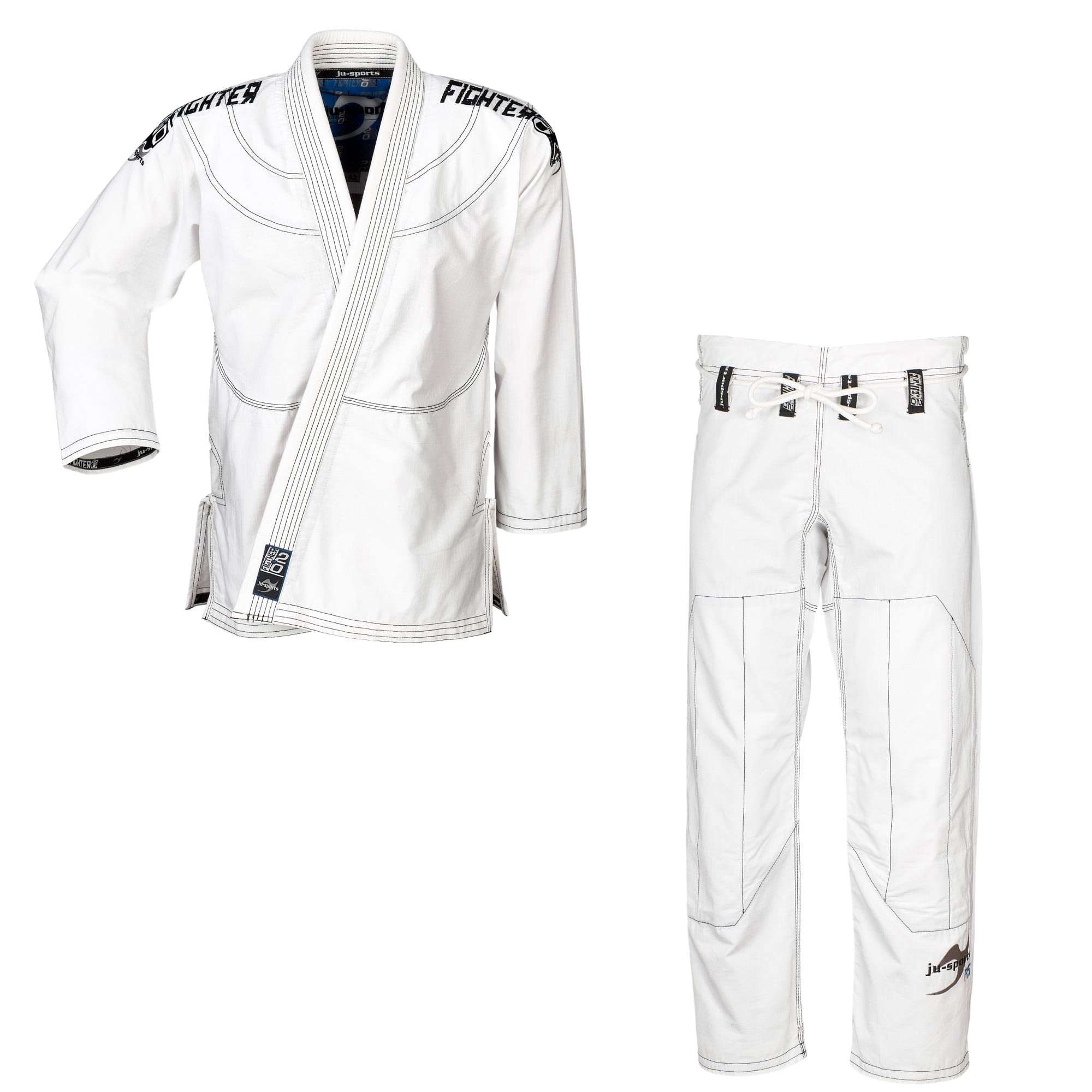 ju-sports-fighter-2-0-jujutsu-anzug-wei-a4-baumwolle image 1